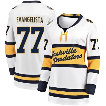 Women's Luke Evangelista Nashville Predators 2020 Winter Classic Player Jersey - White Breakaway