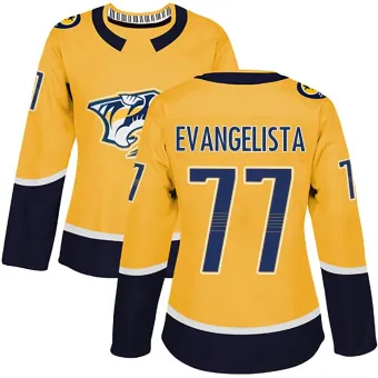 Women's Luke Evangelista Nashville Predators Home Jersey - Gold Authentic