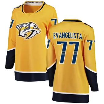 Women's Luke Evangelista Nashville Predators Home Jersey - Yellow Breakaway