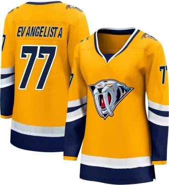 Women's Luke Evangelista Nashville Predators Special Edition 2.0 Jersey - Yellow Breakaway