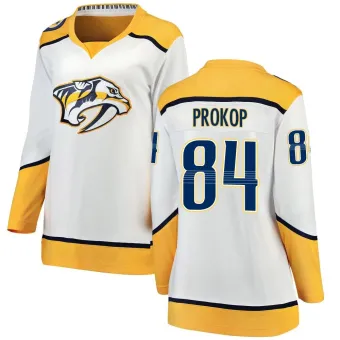 Women's Luke Prokop Nashville Predators Away Jersey - White Breakaway