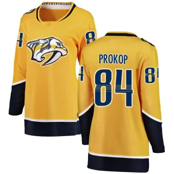 Women's Luke Prokop Nashville Predators Home Jersey - Yellow Breakaway