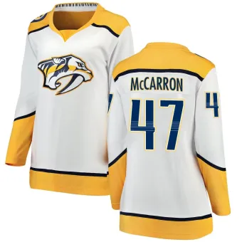 Women's Michael McCarron Nashville Predators Away Jersey - White Breakaway