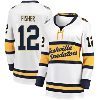 Women's Mike Fisher Nashville Predators 2020 Winter Classic Jersey - White Breakaway