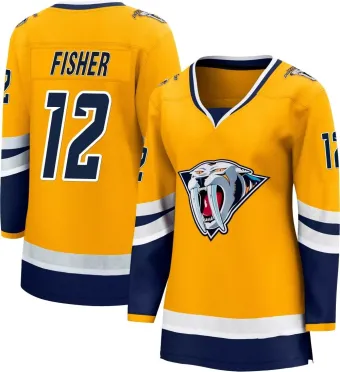 Women's Mike Fisher Nashville Predators Special Edition 2.0 Jersey - Yellow Breakaway