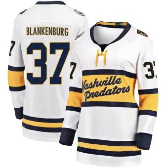 Women's Nick Blankenburg Nashville Predators 2020 Winter Classic Player Jersey - White Breakaway