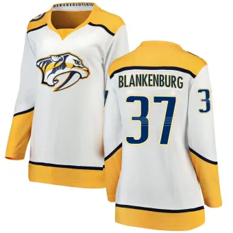 Women's Nick Blankenburg Nashville Predators Away Jersey - White Breakaway