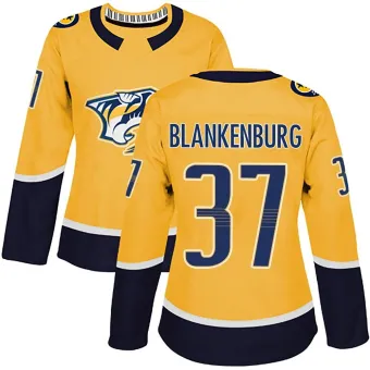 Women's Nick Blankenburg Nashville Predators Home Jersey - Gold Authentic