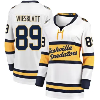 Women's Ozzy Wiesblatt Nashville Predators 2020 Winter Classic Player Jersey - White Breakaway