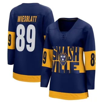 Women's Ozzy Wiesblatt Nashville Predators 2022 Stadium Series Jersey - Navy Breakaway