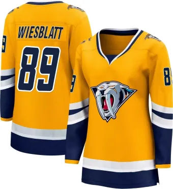 Women's Ozzy Wiesblatt Nashville Predators Special Edition 2.0 Jersey - Yellow Breakaway