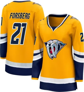 Women's Peter Forsberg Nashville Predators Special Edition 2.0 Jersey - Yellow Breakaway