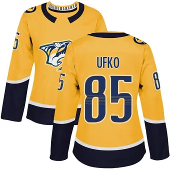 Women's Ryan Ufko Nashville Predators Home Jersey - Gold Authentic