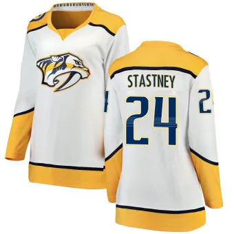 Women's Spencer Stastney Nashville Predators Away Jersey - White Breakaway