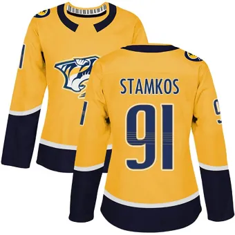 Women's Steven Stamkos Nashville Predators Home Jersey - Gold Authentic