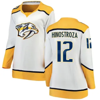 Women's Vinnie Hinostroza Nashville Predators Away Jersey - White Breakaway