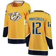 Women's Vinnie Hinostroza Nashville Predators Home Jersey - Yellow Breakaway