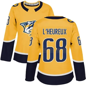 Women's Zachary L'Heureux Nashville Predators Home Jersey - Gold Authentic