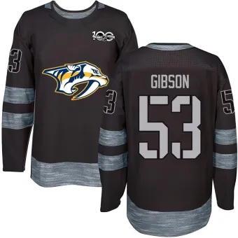 Youth Andrew Gibson Nashville Predators 1917-2017 100th Anniversary Jersey - Black Authentic