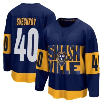 Youth Fedor Svechkov Nashville Predators 2022 Stadium Series Jersey - Navy Breakaway