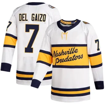 Youth Marc Del Gaizo Nashville Predators 2020 Winter Classic Player Jersey - White Authentic