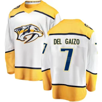 Youth Marc Del Gaizo Nashville Predators Away Jersey - White Breakaway