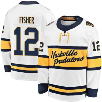 Youth Mike Fisher Nashville Predators 2020 Winter Classic Jersey - White Breakaway