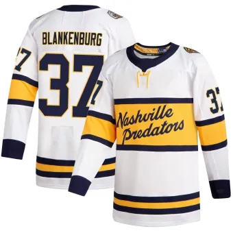 Youth Nick Blankenburg Nashville Predators 2020 Winter Classic Player Jersey - White Authentic