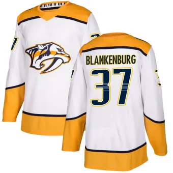 Youth Nick Blankenburg Nashville Predators Away Jersey - White Authentic