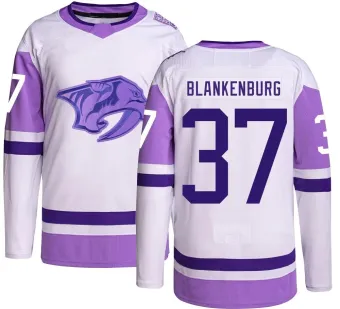 Youth Nick Blankenburg Nashville Predators Hockey Fights Cancer Jersey - Authentic