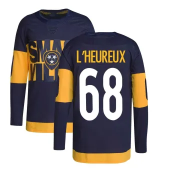 Youth Zachary L'Heureux Nashville Predators 2022 Stadium Series Primegreen Jersey - Navy Authentic